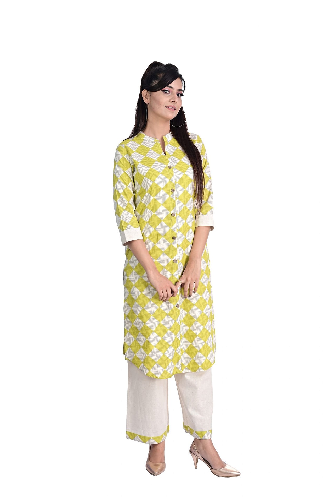 online cotton kurti plazo set